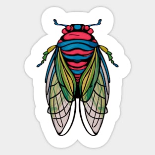 Cicada Fest 2024 Cicada Entomology Lover Broods XIX XIII Sticker